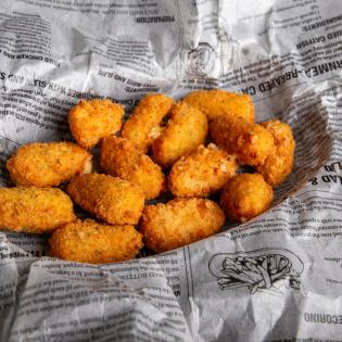 Real Wisconsin Deep Fried Cheese Curds.