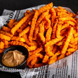 Sweet Potato Fries made famous by Mo's Pub.